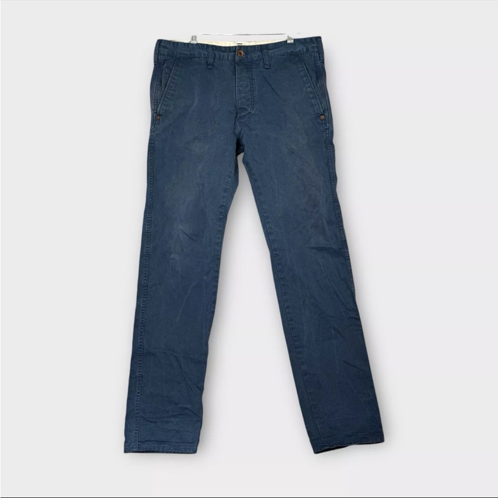 Edwin 55 Chino French Twill Pants 10 Oz Ultra Marine Mens W32 L33 Navy Blue